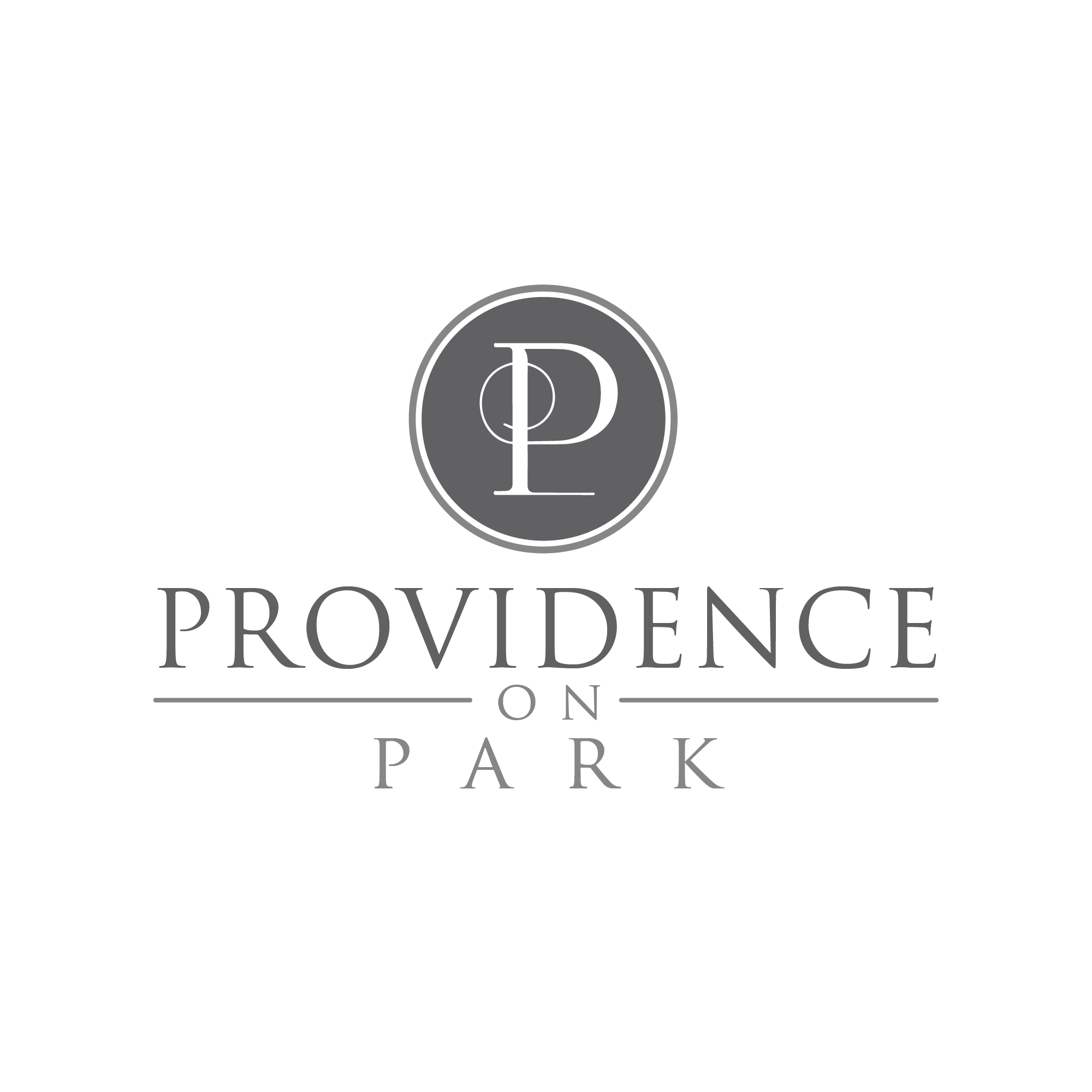 A logo with the text "Providence on Park" in a circle.